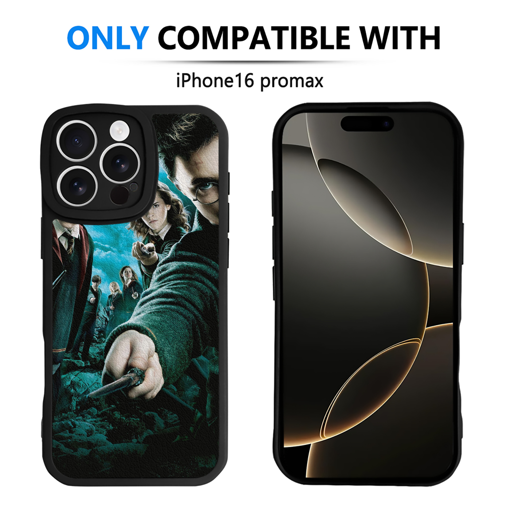 （画像用） Harry Potter ハリー・ポッターシリーズ 【iPhone 16シリーズ対応】シリコンスマホケース（レザー調） 材質：シリコン